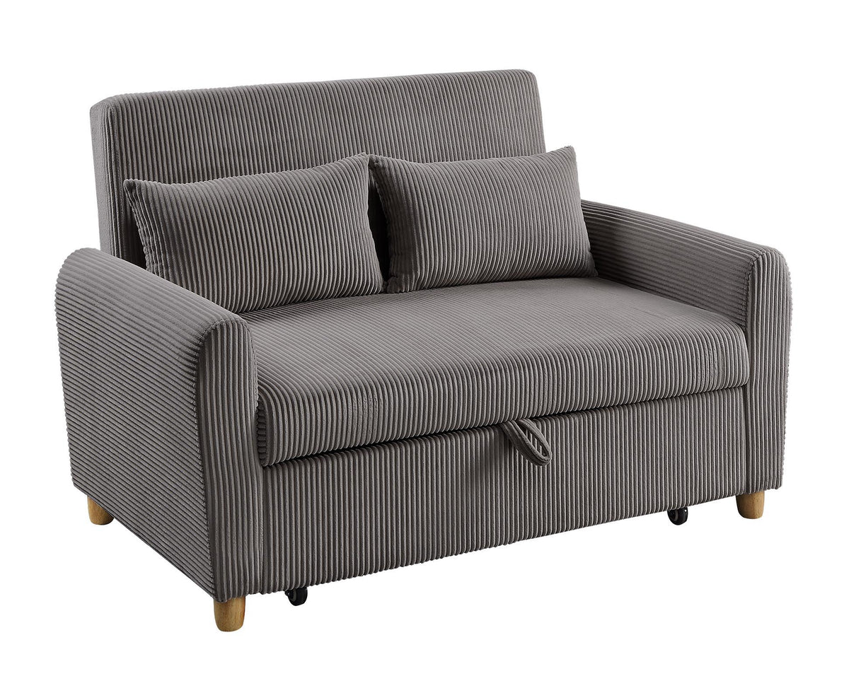 Justine - Convertible Sleeper Loveseat - Brown by Unique Piece Furniture