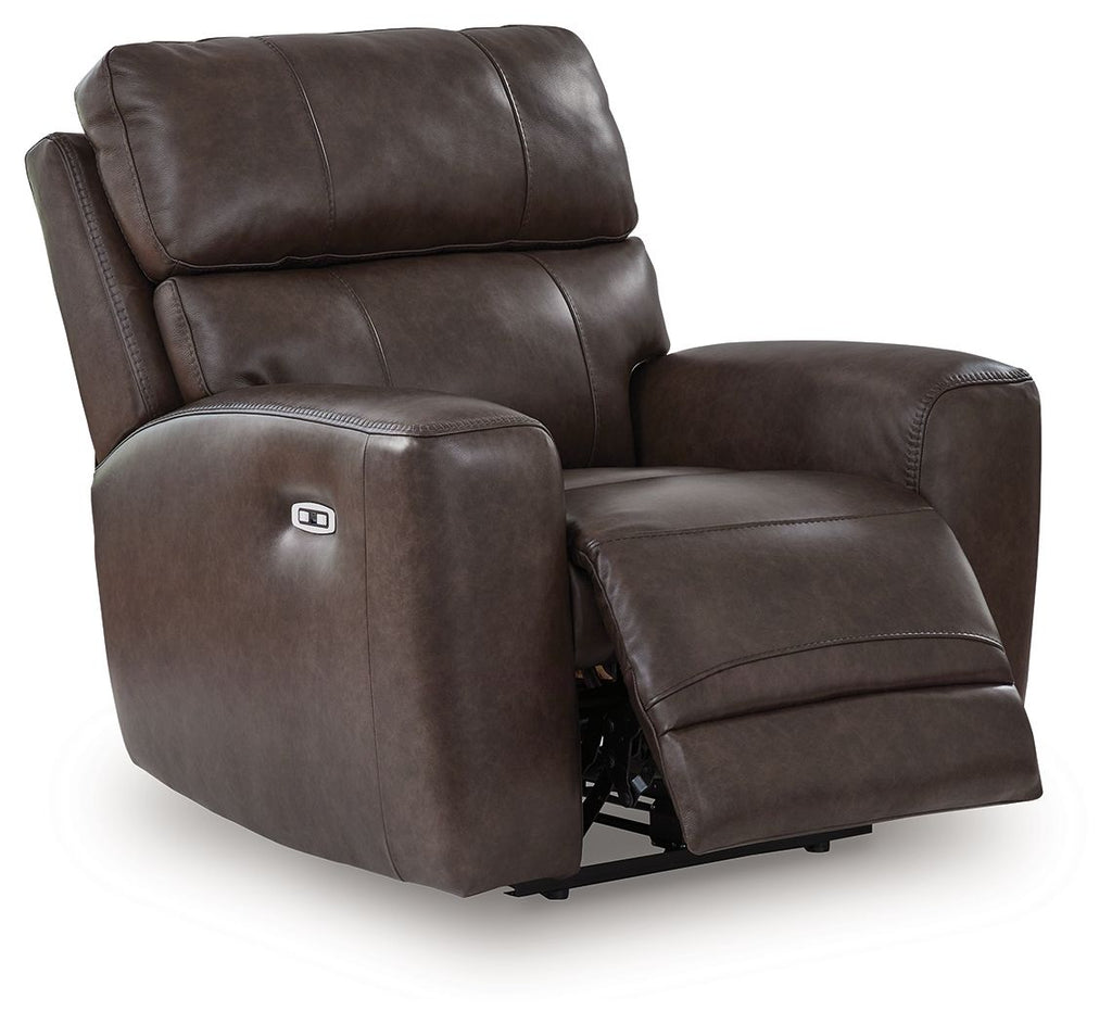 Crossplex - Power Recliner / Adjustable Headrest - Smoke by Unique Piece Furniture