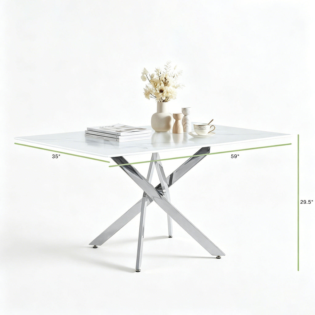 Modern Rectangular Table For Dining Room by Unique Piece Furniture