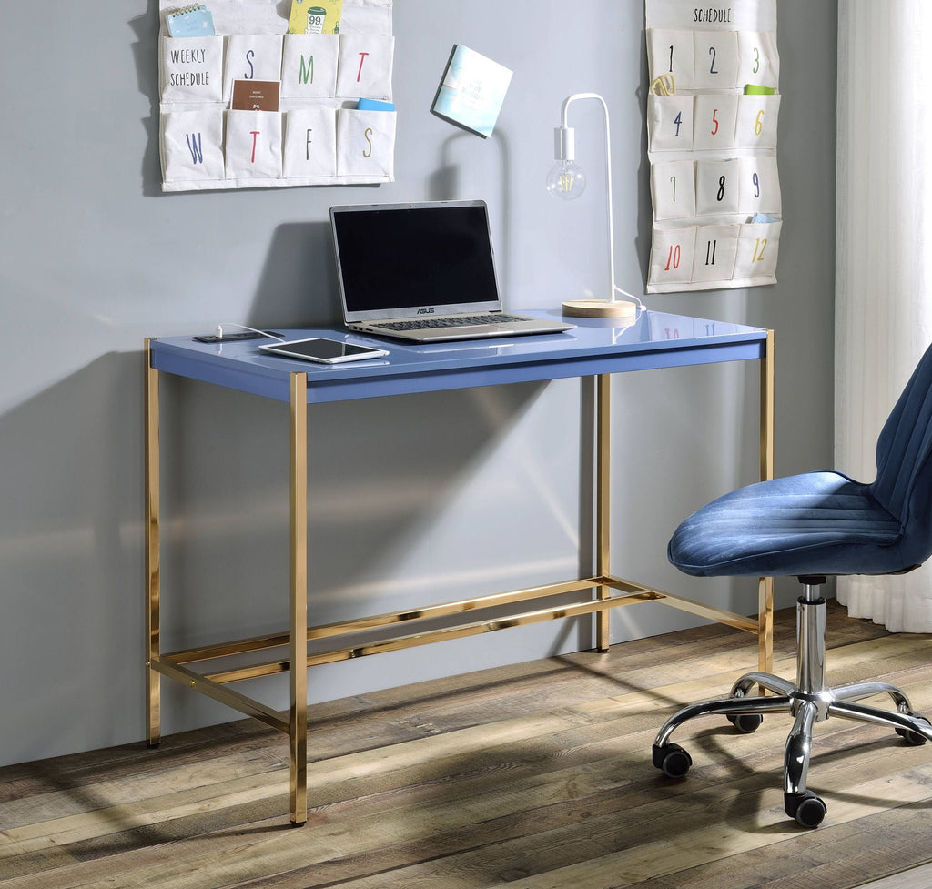 Midriaks - Writing Desk With USB by Unique Piece Furniture