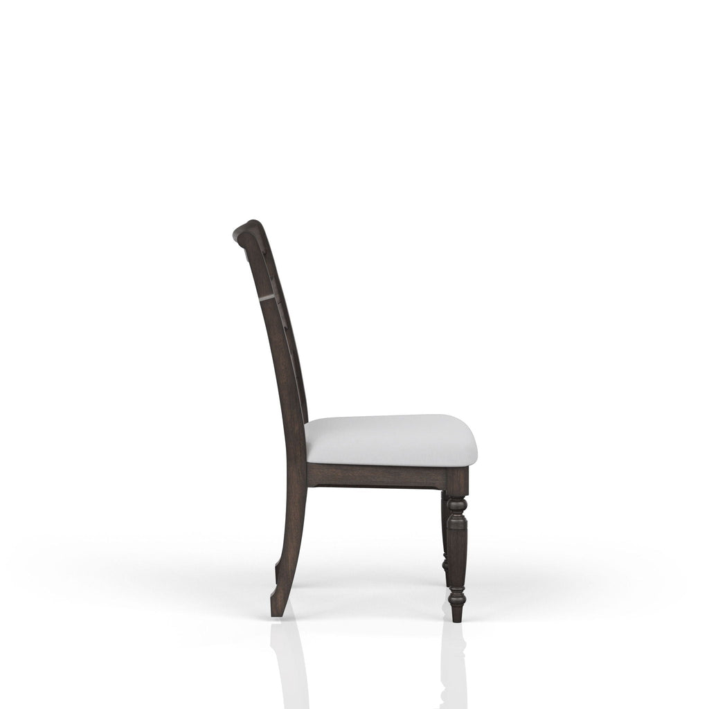 Upholstered Seat Ladderback Side Chair (Set of 2) - Coffee by Unique Piece Furniture