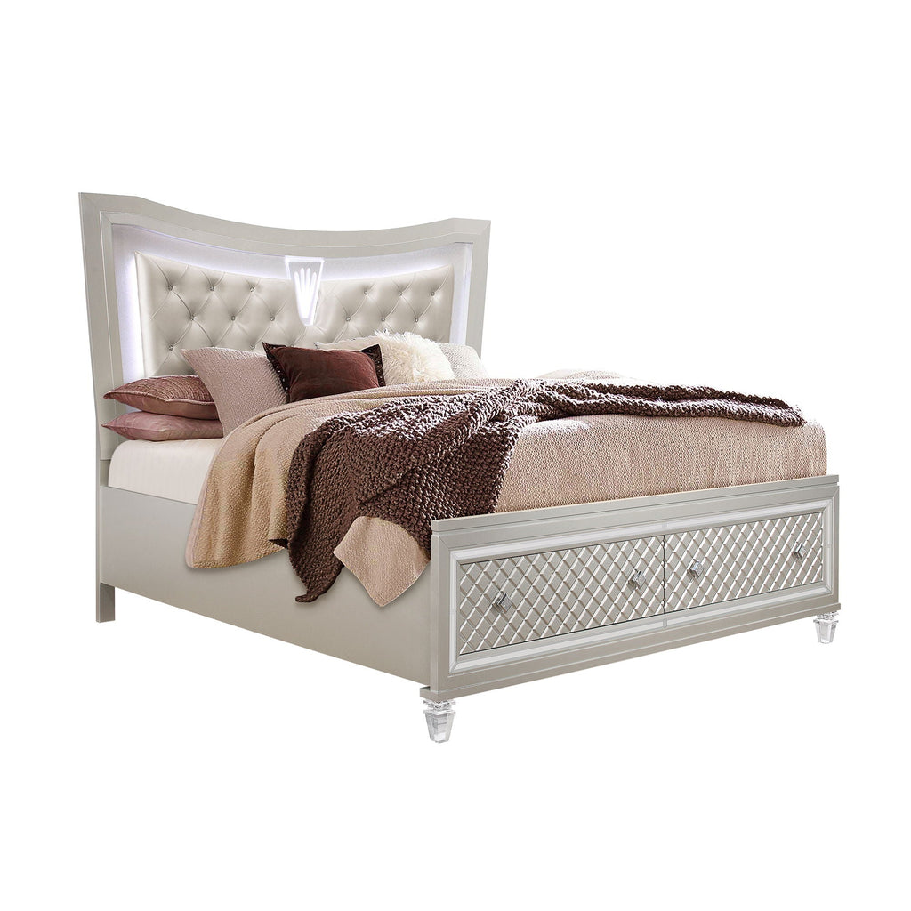 Cross - Elegant Design Bed With LED by Unique Piece Furniture