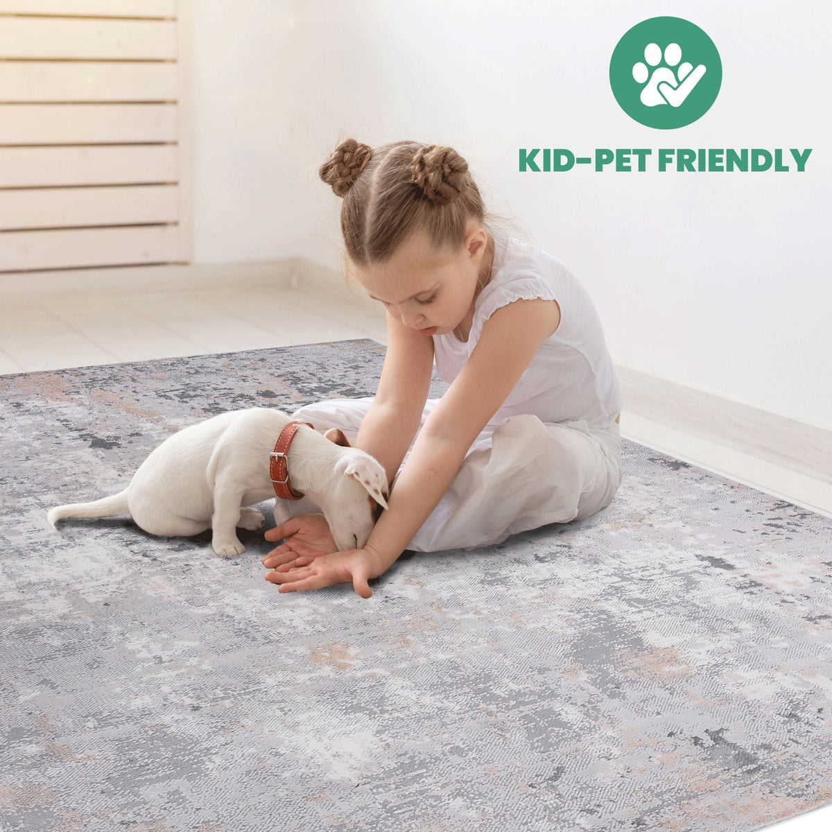 Marfi - 8' X 10' Abstract Area Rug - Gray / Multi by Unique Piece Furniture