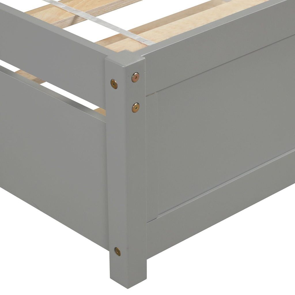 Platform Bed Wood Bed Frame With Trundle by Unique Piece Furniture