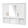 Modern Wall Mounted Medicine Cabinet With Adjustable Shelves, Soft Close Doors, High Define Mirror by Unique Piece Furniture