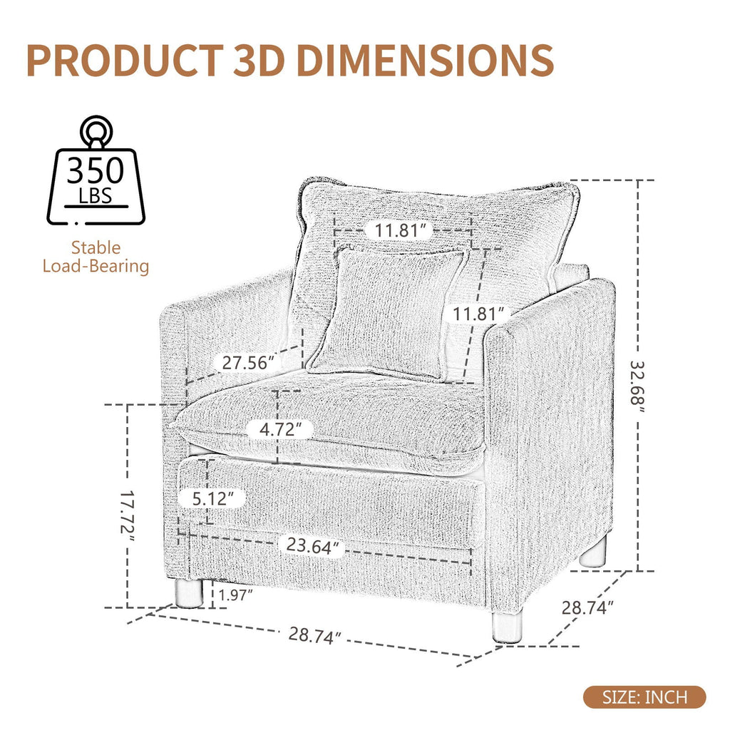 Modern Reading Armchair by Unique Piece Furniture