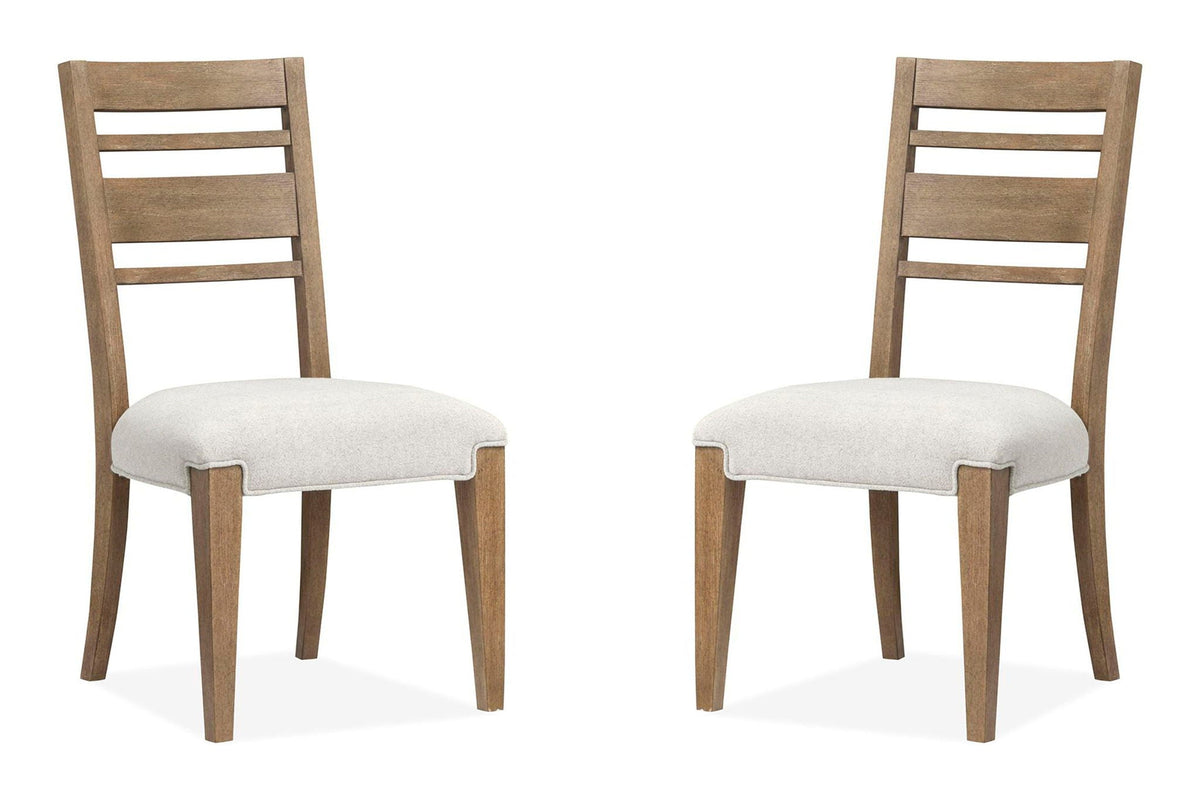 Plum Creek - Upholstered Side Chair With Wood Back (Set of 2) by Unique Piece Furniture