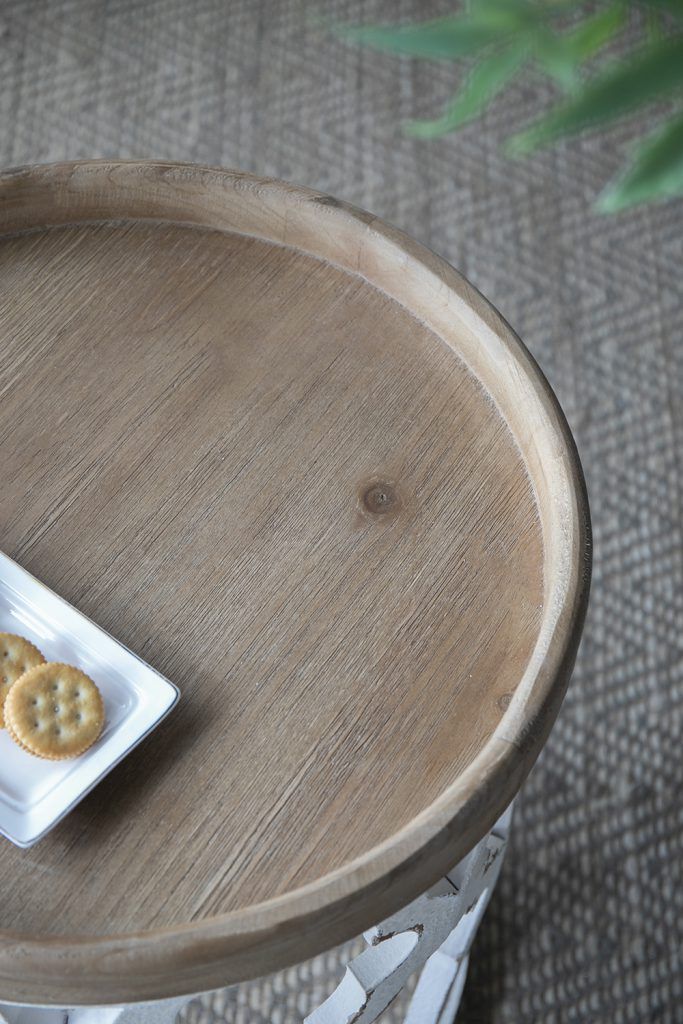 Stylish Rustic Round Wooden Table by Unique Piece Furniture