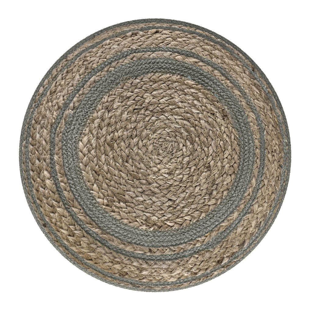 Serena - Handcrafted Round Braided Pouf by Unique Piece Furniture