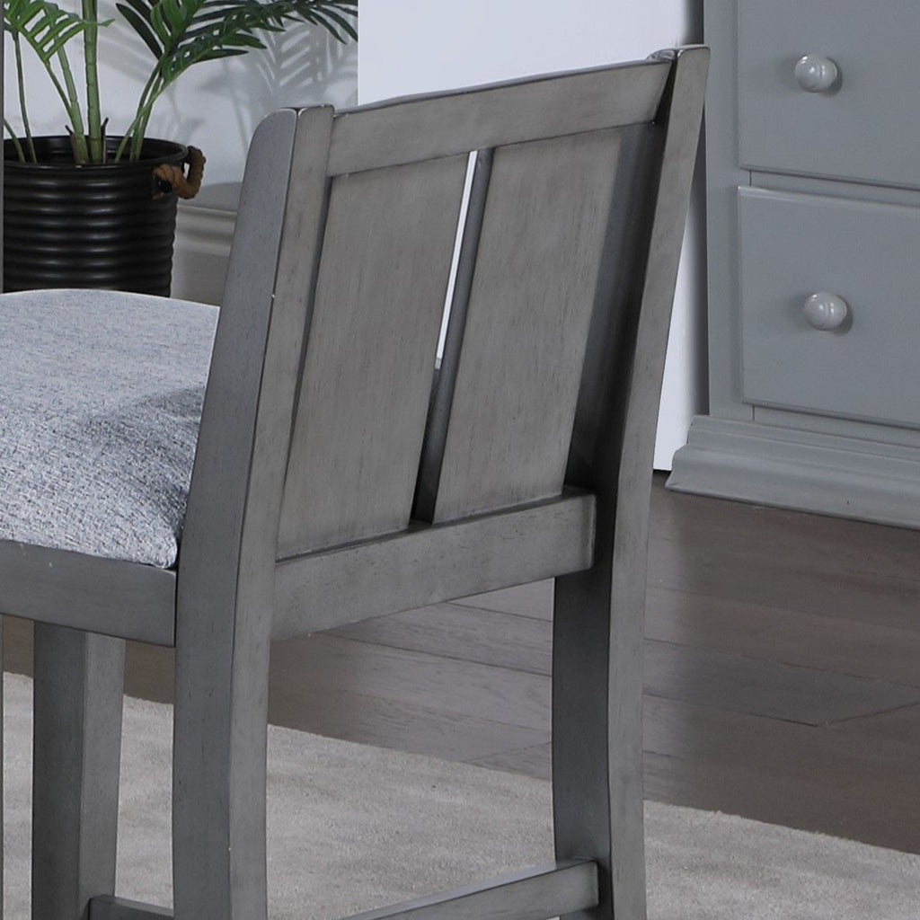 Graham - 3 Piece Small Space Counter Height Dining Table With Shelves And 2 Chairs (Set of 3) by Unique Piece Furniture