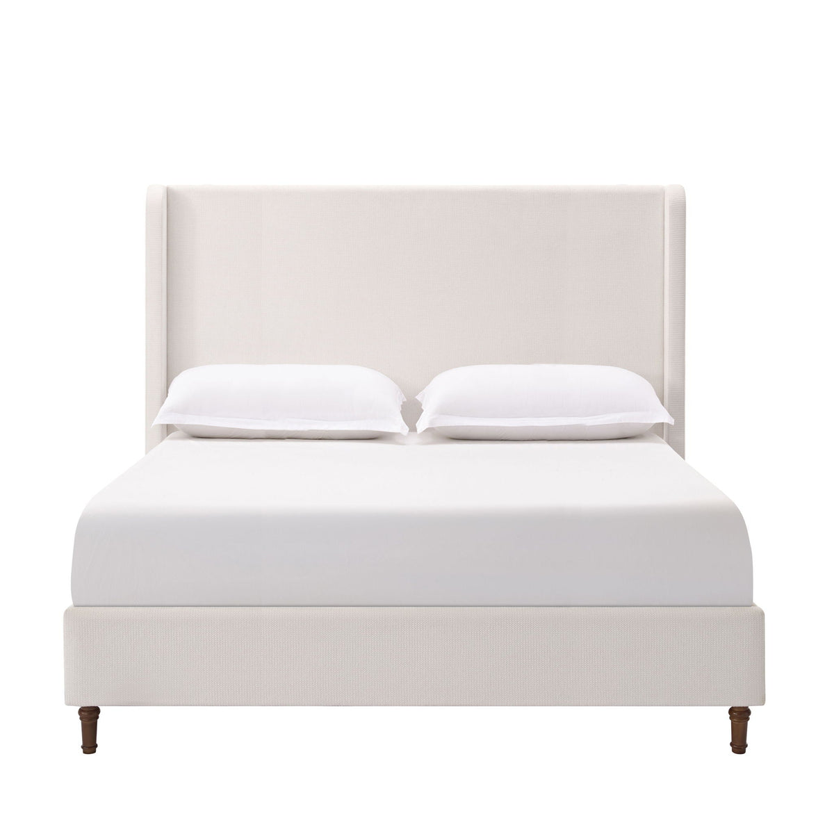 Harper - Tall Headboard Upholstered Bed / High Headboard / Elegant Simplicity / No Box Spring Needed by Unique Piece Furniture