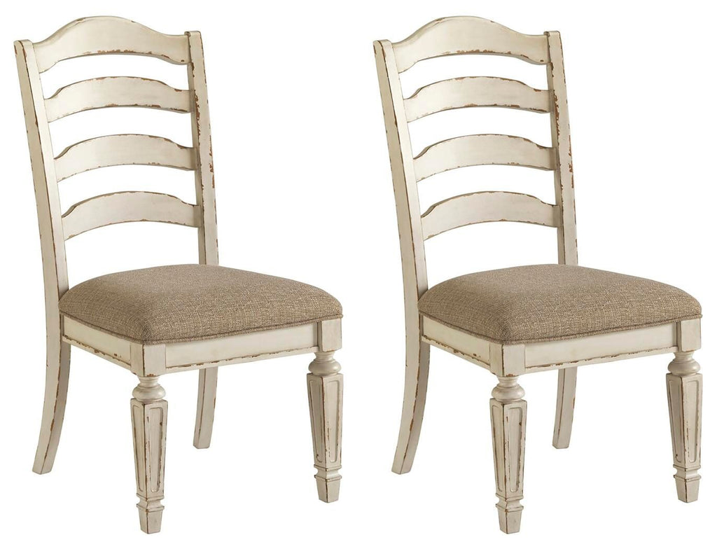 Realyn - Dining UPH Side Chair (Set of 2) - Ladderback - Chipped White by Unique Piece Furniture