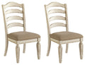 Realyn - Dining UPH Side Chair (Set of 2) - Ladderback - Chipped White by Unique Piece Furniture