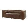 Brancaster - Grain Leather Sofa - Brown by Unique Piece Furniture