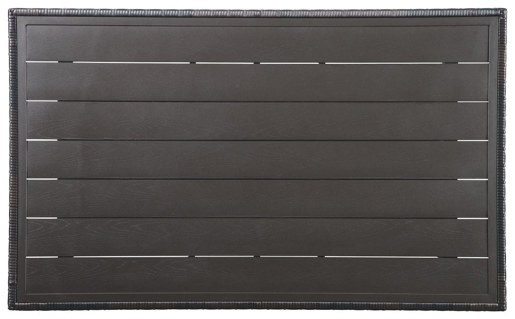 Easy Isle - RECT Multi-Use Table - Dark Brown / Beige by Unique Piece Furniture