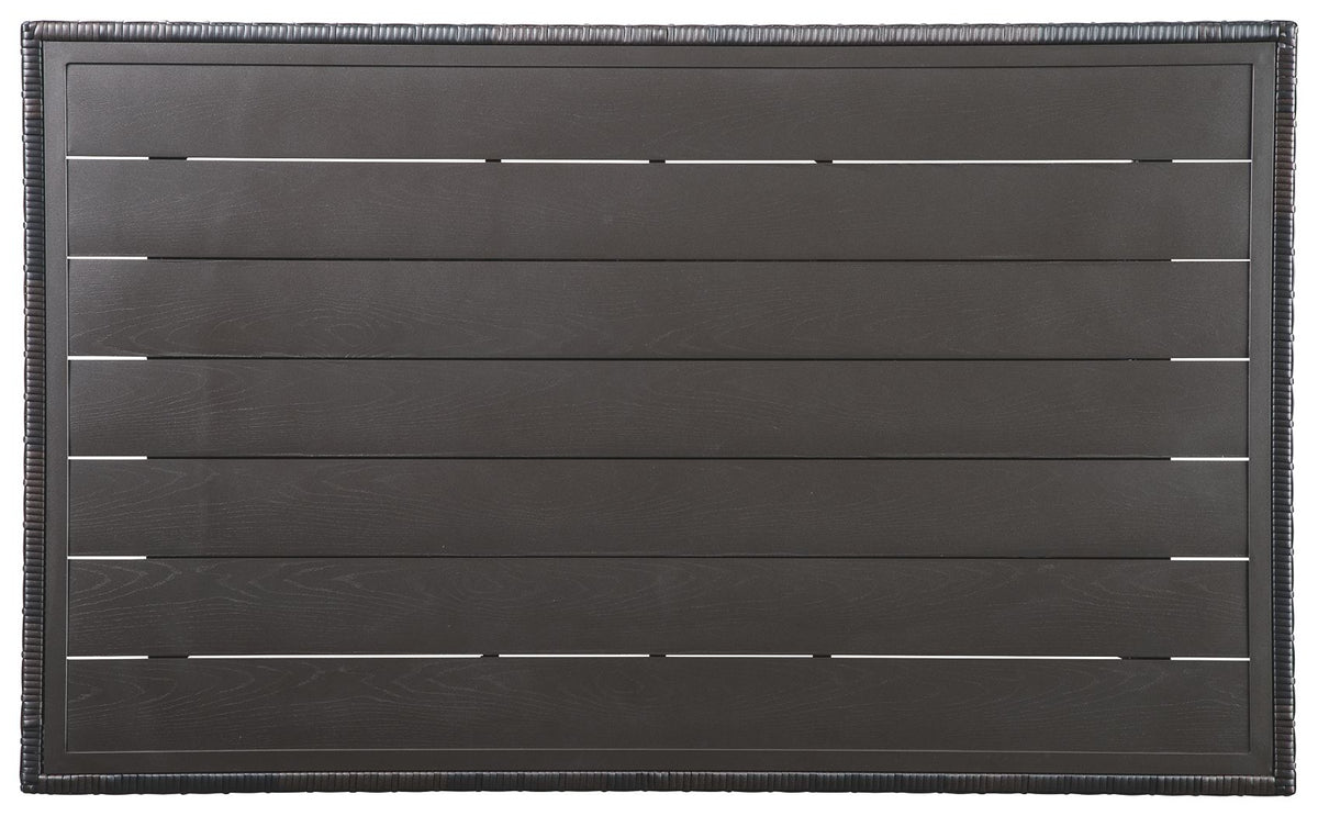 Easy Isle - RECT Multi-Use Table - Dark Brown / Beige by Unique Piece Furniture