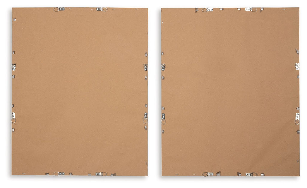 Holport - Wall Art Set (Set of 2) - Blue / White by Unique Piece Furniture