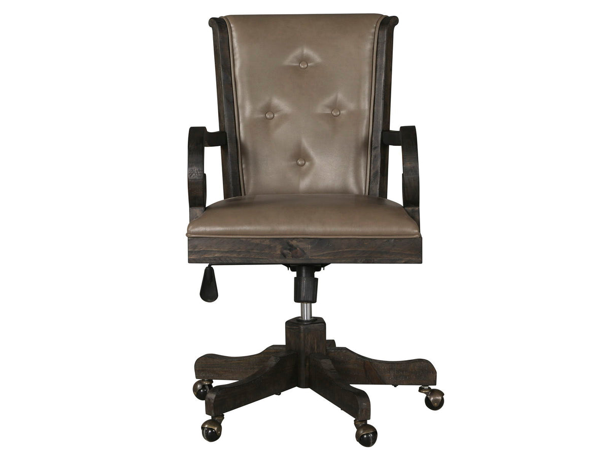 Bellamy - Fully Upholstered Desk Chair - Peppercorn by Unique Piece Furniture