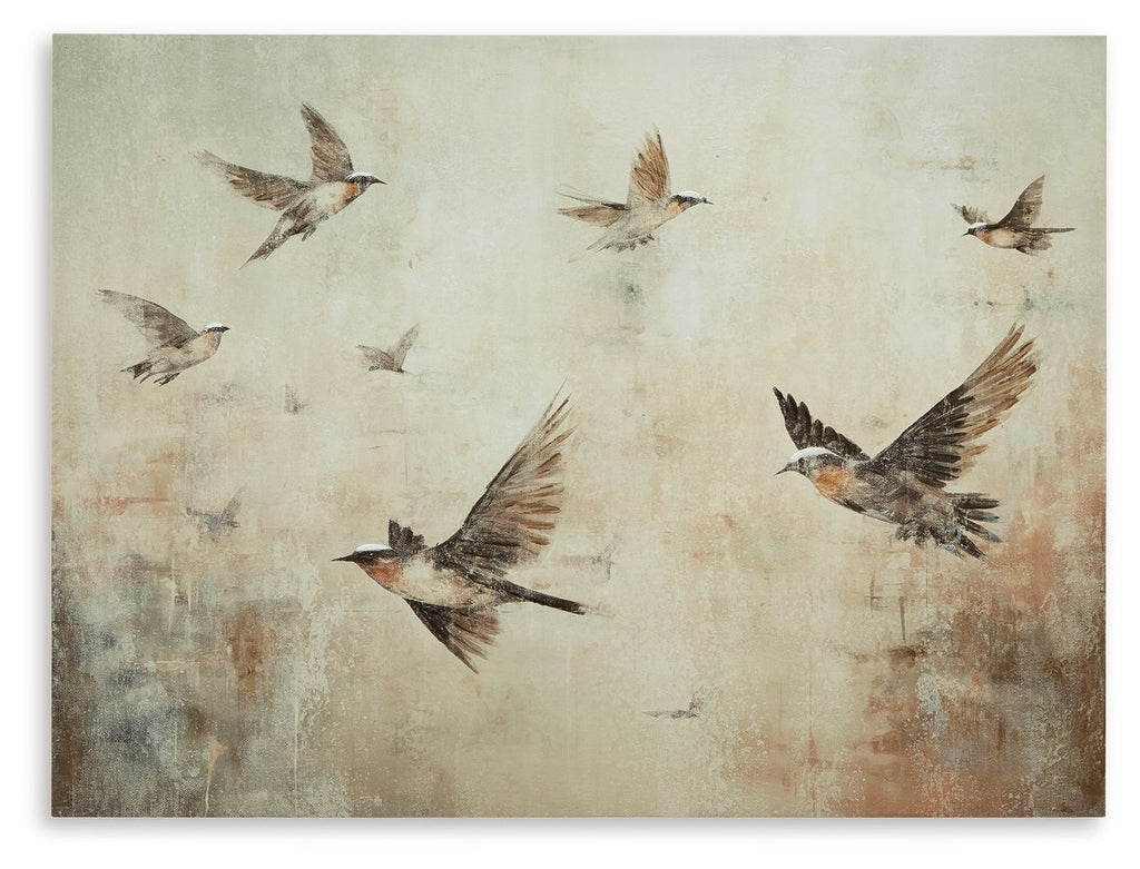 Collmund - Wall Art - Gray / Brown by Unique Piece Furniture