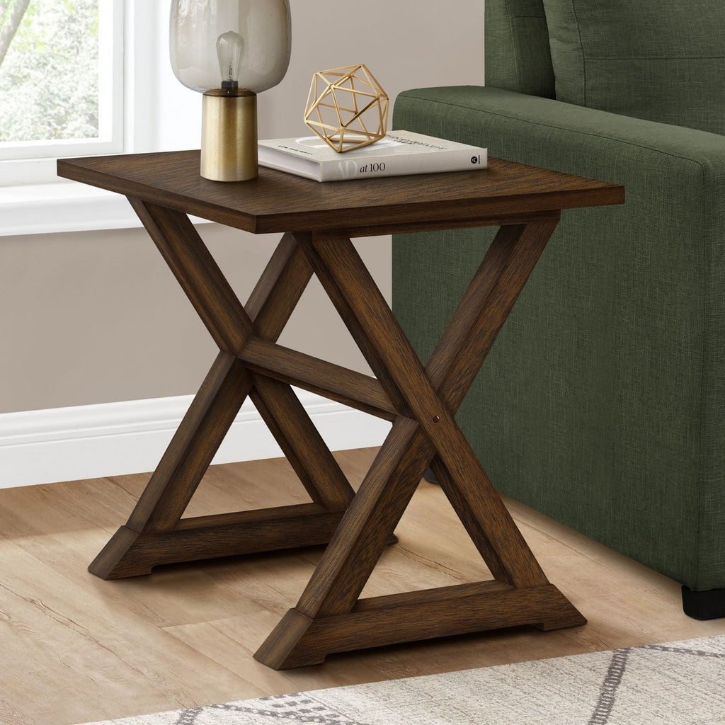 Compact Accent End Table, Square, Transitional by Unique Piece Furniture