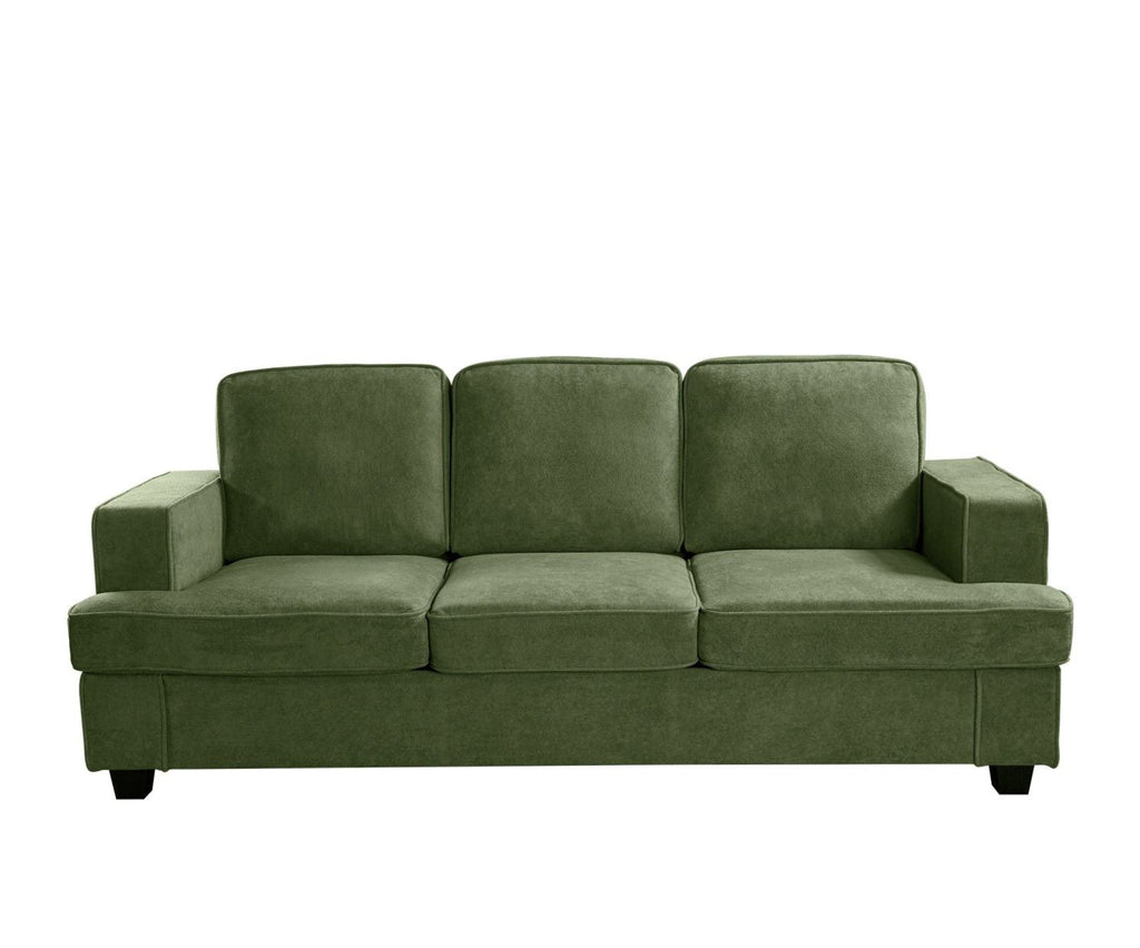 Modern Sofa, Comfortable 3 Seater Couch With Deep Seating, Loose Back Cushions, Wide Arms by Unique Piece Furniture