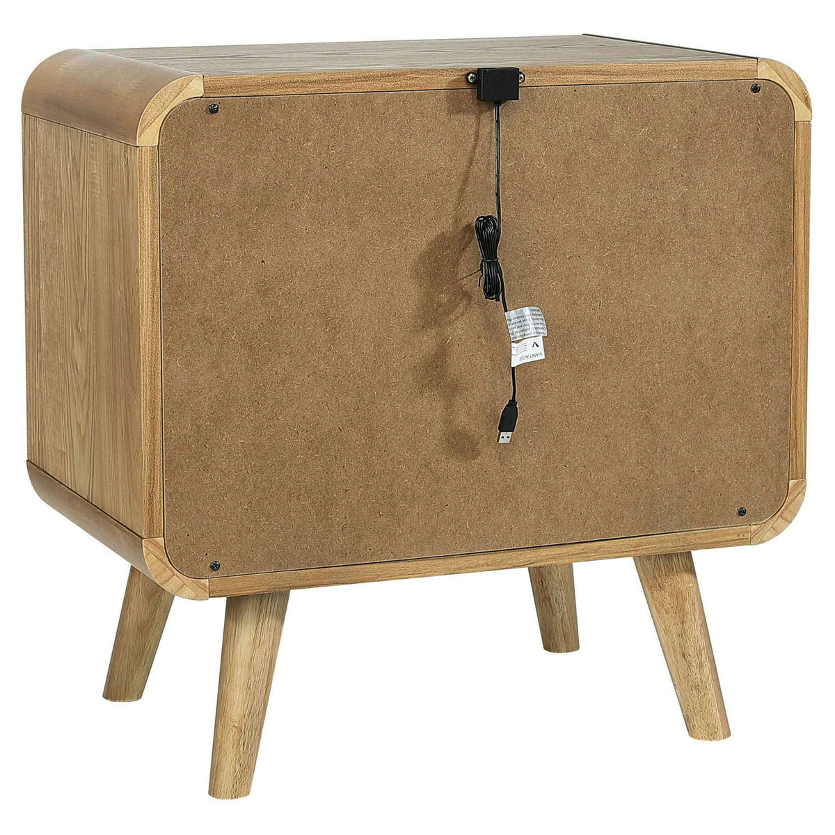 Robyn 2-drawer Nightstand Bedside Table Light Ash by Unique Piece Furniture