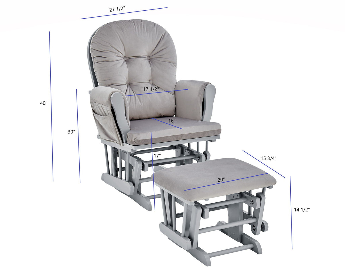 Mason - Glider And Ottoman by Unique Piece Furniture