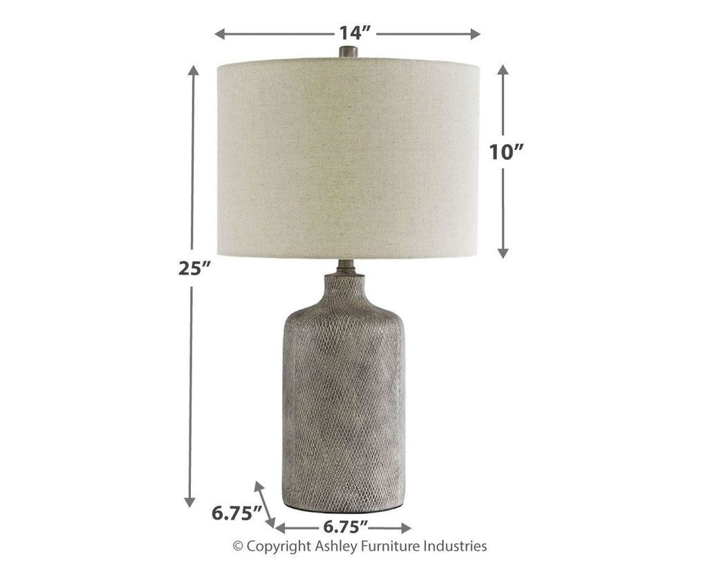 Linus - Ceramic Table Lamp - Antique Black by Unique Piece Furniture