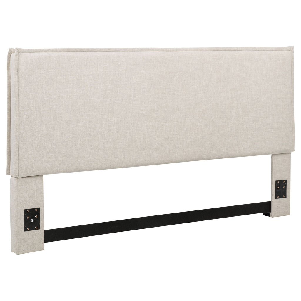 Izzy Upholstered King Panel Headboard Sand by Unique Piece Furniture