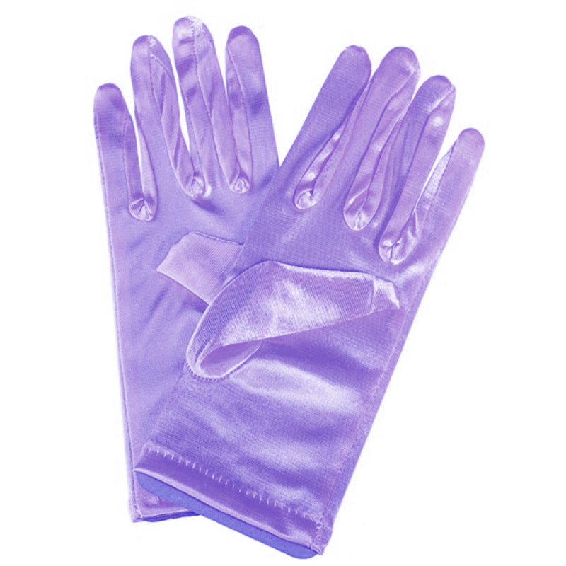 Bridal Wedding Gloves Short Satin Dress Cheongsam Gloves by My Store