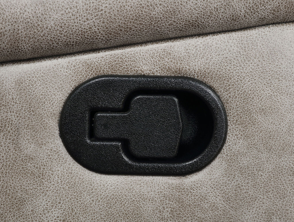 Greer Upholstered Motion Reclining Sofa Taupe by Unique Piece Furniture