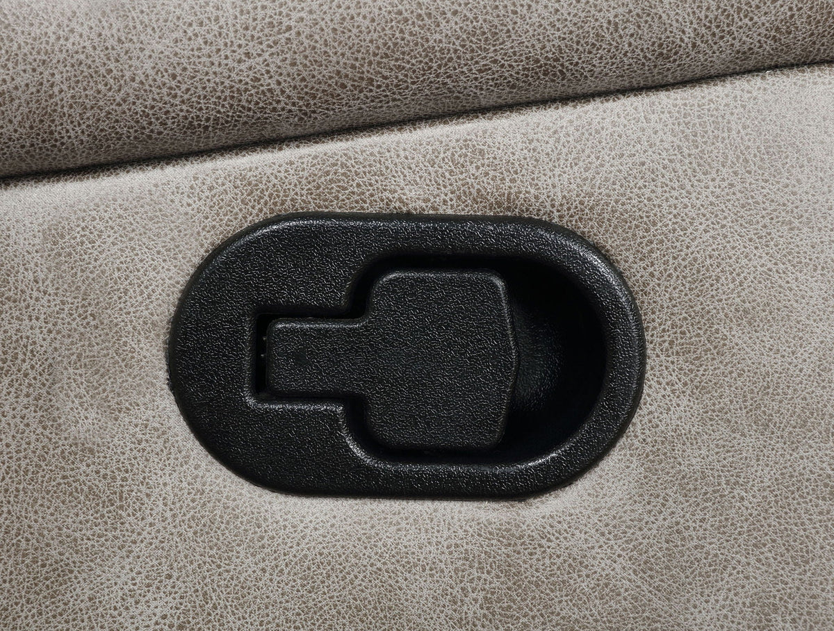 Greer Upholstered Motion Reclining Sofa Taupe by Unique Piece Furniture