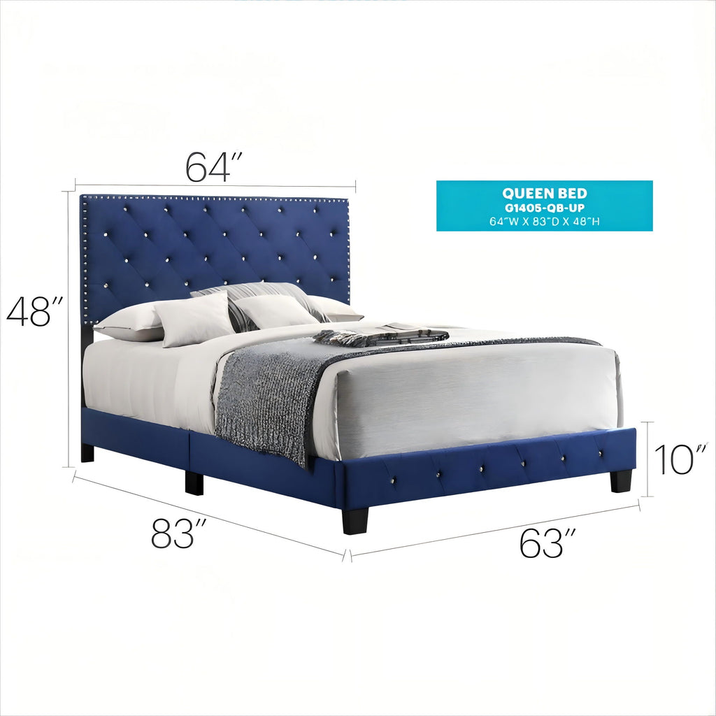 Luxurious Upholstered Bed by Unique Piece Furniture