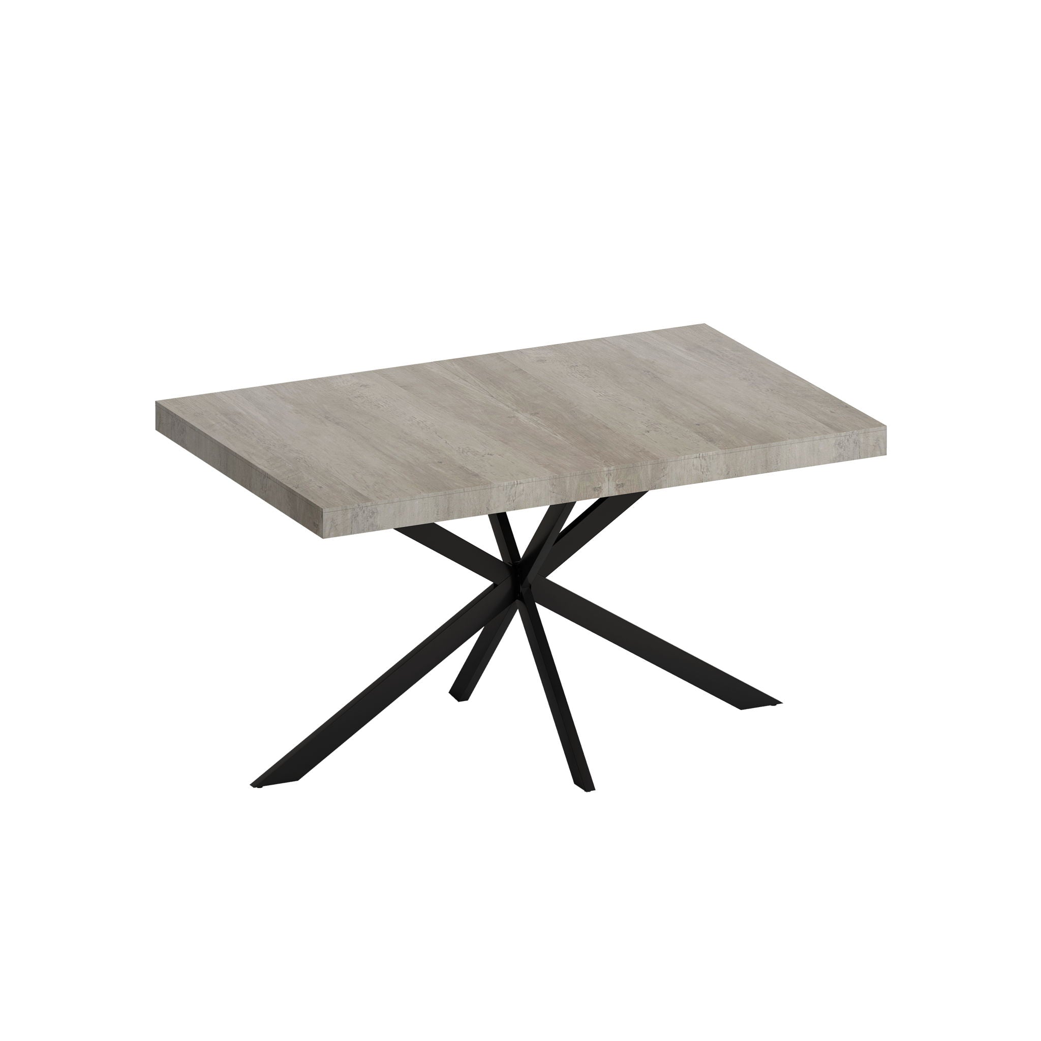 Retro Rectangular Stretch Dining Table With Embossed Center Plate by Unique Piece Furniture
