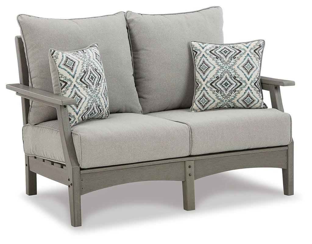 Visola - Loveseat w/Cushion - Gray by Unique Piece Furniture