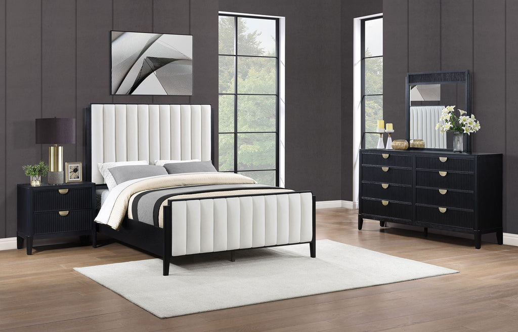 Brookmead 4-piece Upholstered Queen Bedroom Set Black by Unique Piece Furniture