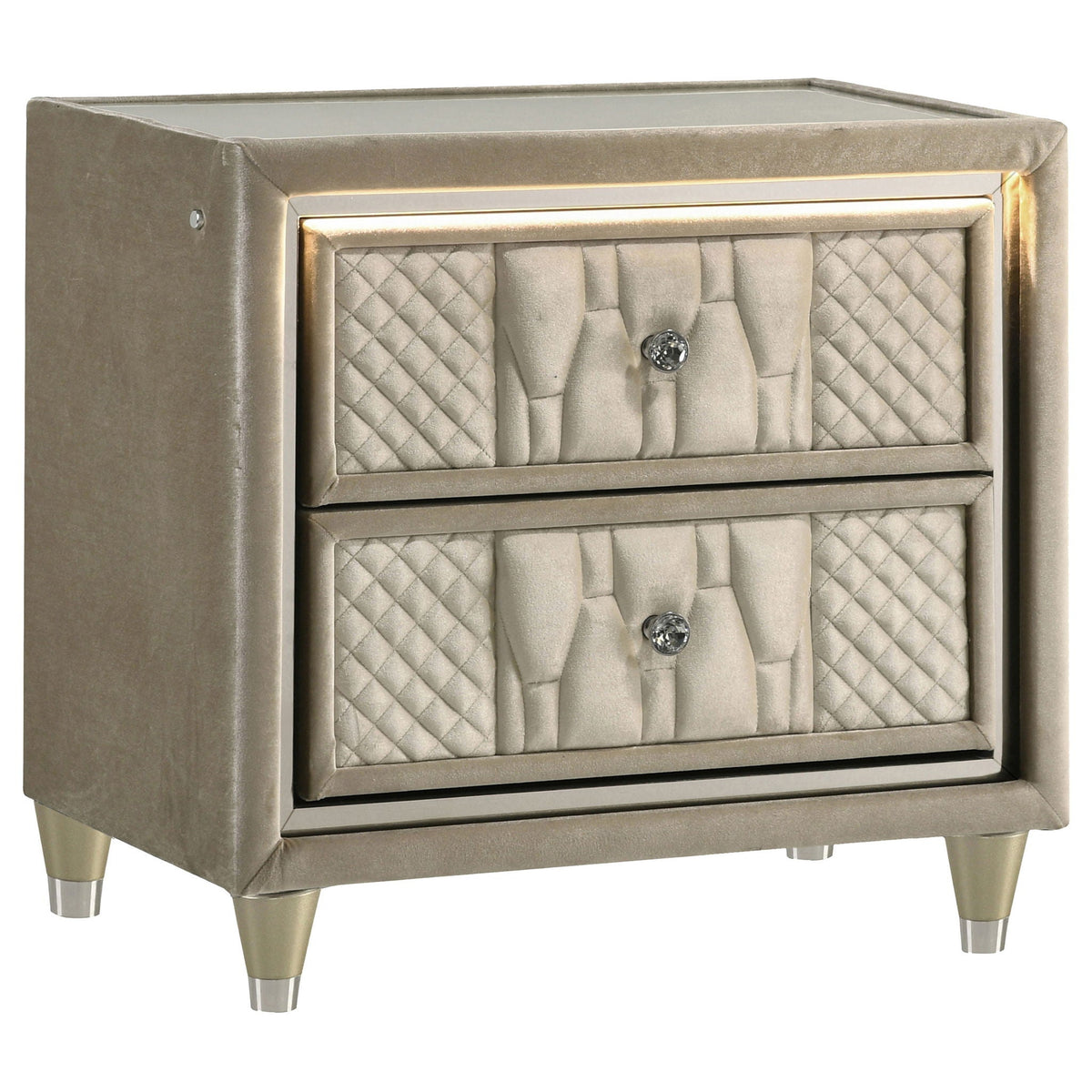 Lorient 4-piece Queen Bedroom Set Ivory and Camel by Unique Piece Furniture
