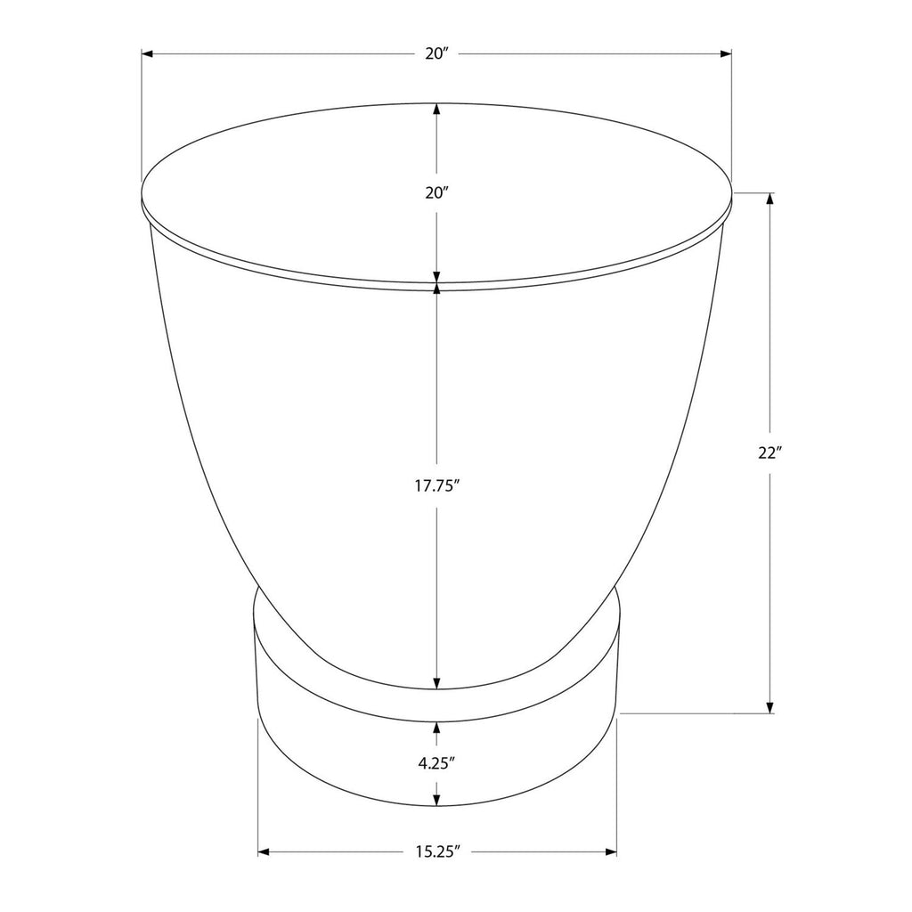 Drum Accent Side Table, Contemporary & Modern Design by Unique Piece Furniture