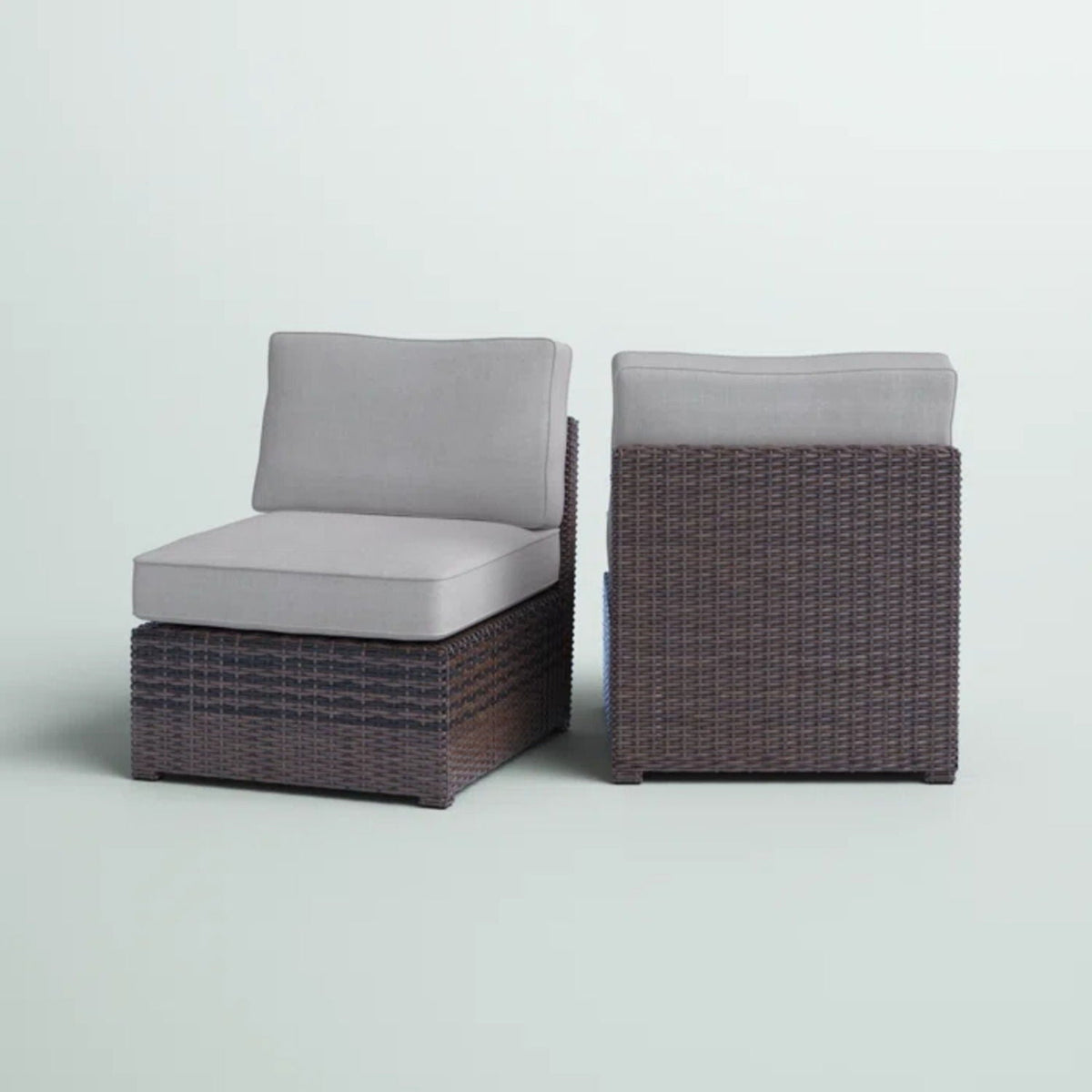 Armless Patio Chair With Cushions by Unique Piece Furniture