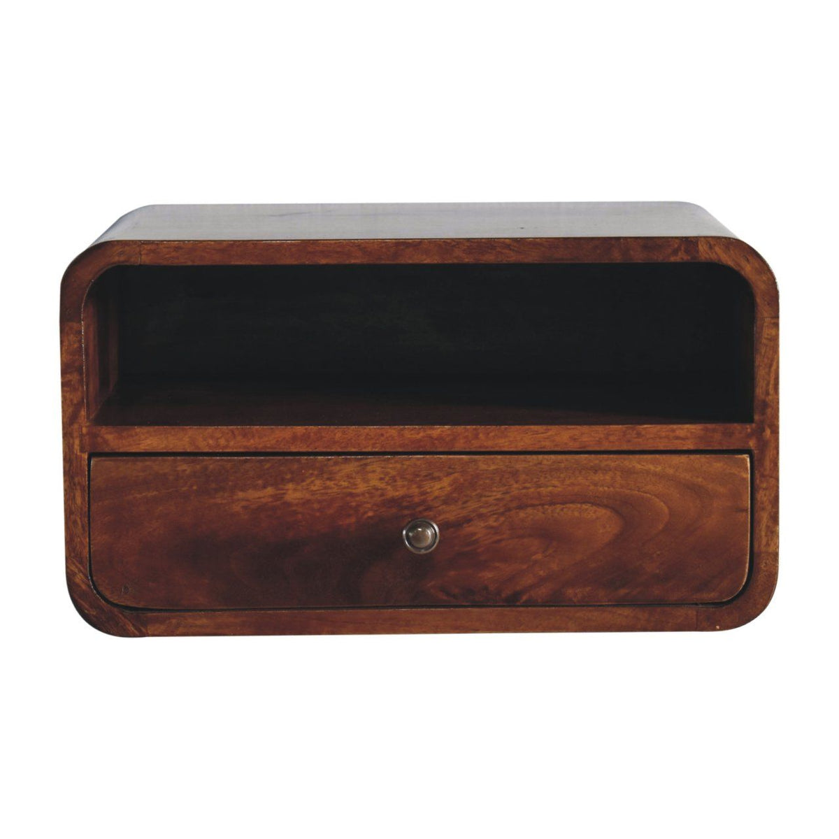 Curved Upper Slot Floating Nightstand by Unique Piece Furniture