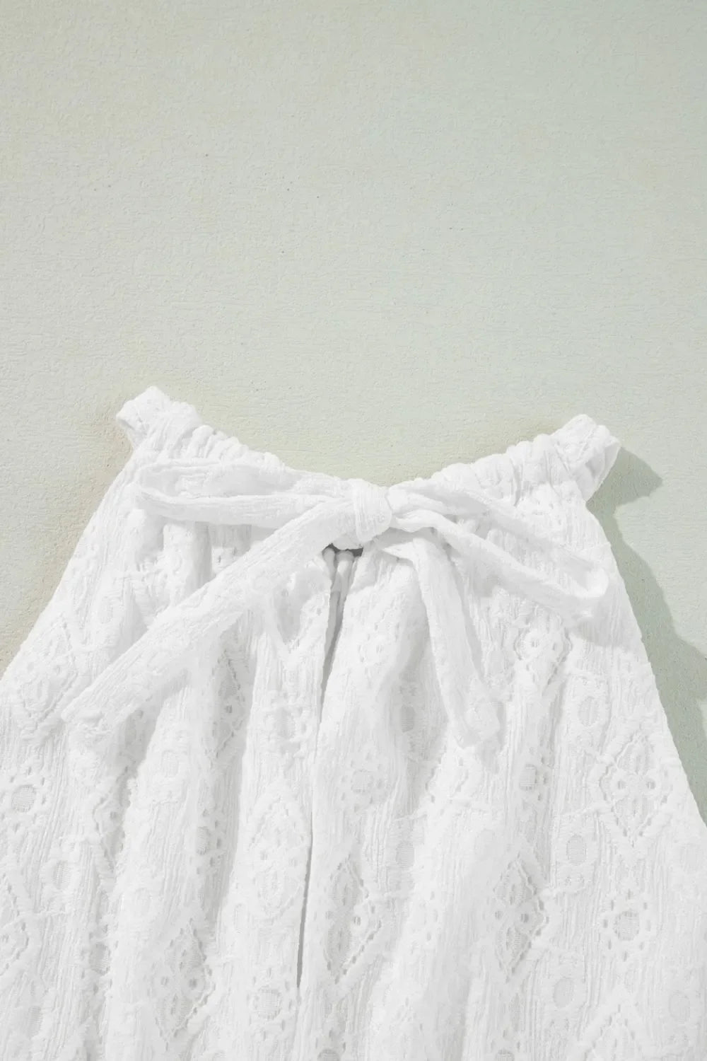 Lace Sleeveless Tied Waist Mini Dress by Simply Love