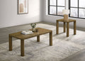 Castlewood 2-piece Cocktail Coffee Table Set Brown Oak by Unique Piece Furniture