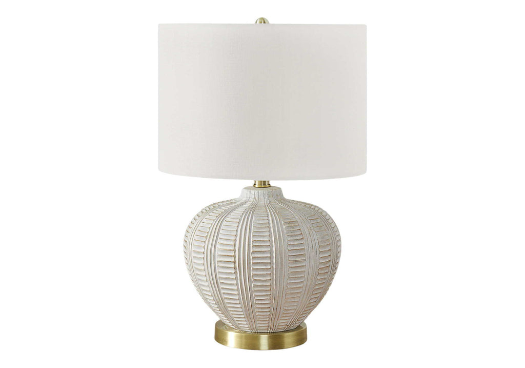 Transitional Lighting, Table Lamp, Resin - Cream by Unique Piece Furniture