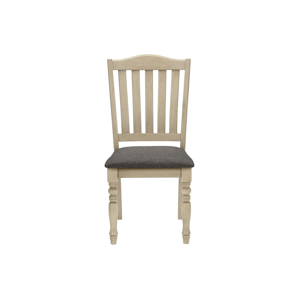 Dining Chair, Upholstered, Side, Transitional (Set of 2) - Gray by Unique Piece Furniture