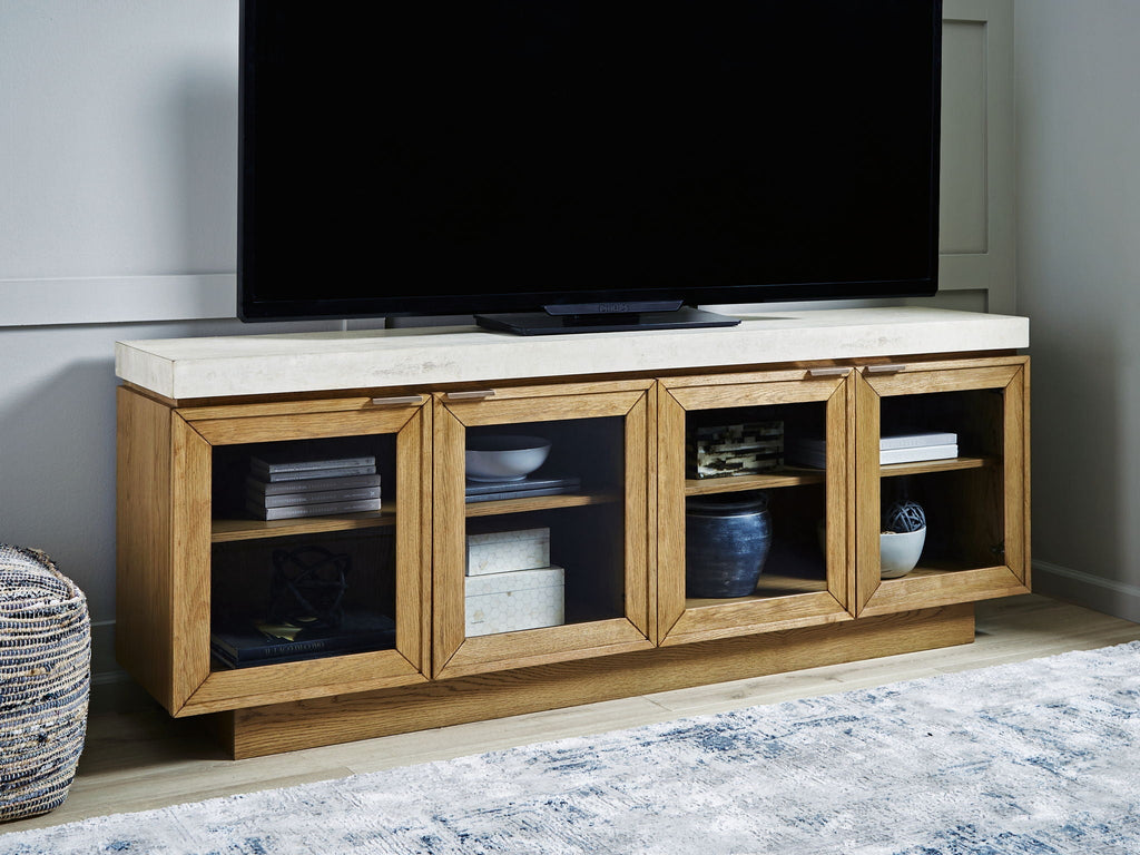 Adanworth - Accent Cabinet - Light Brown / Gray by Unique Piece Furniture