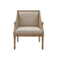 Transitional Cane Accent Armchair And Back Cushion - Natural by Unique Piece Furniture