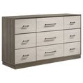 Fenwick 9-drawer Dresser Grey Oak by Unique Piece Furniture