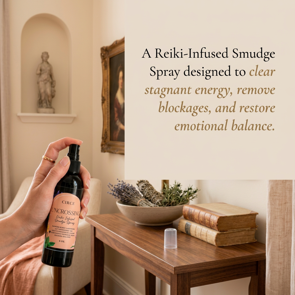 Uncrossing Smudge Spray – Energy Clearing & Spiritual Protection Mist | 4 oz by Circe Boutique