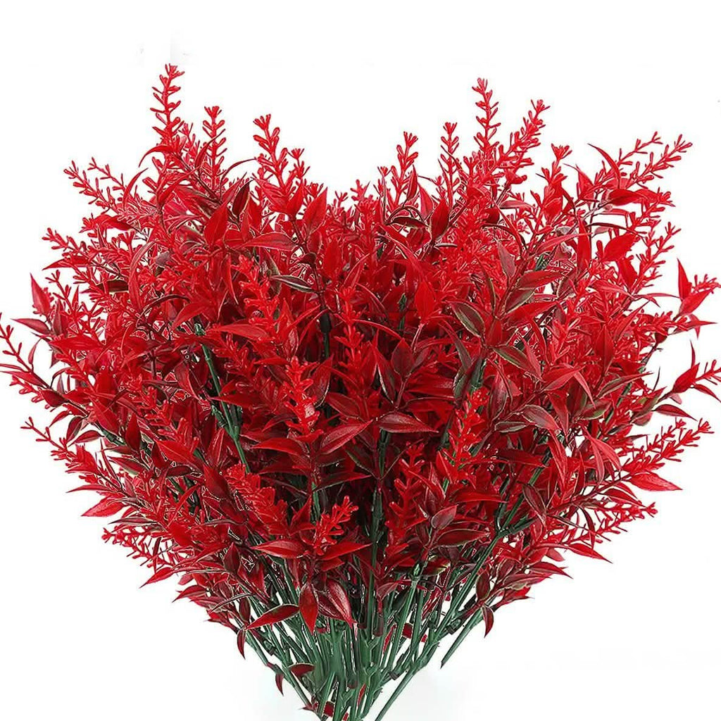 8 Bundles Artificial Lavender Plastic Flower Decorations by DailySale