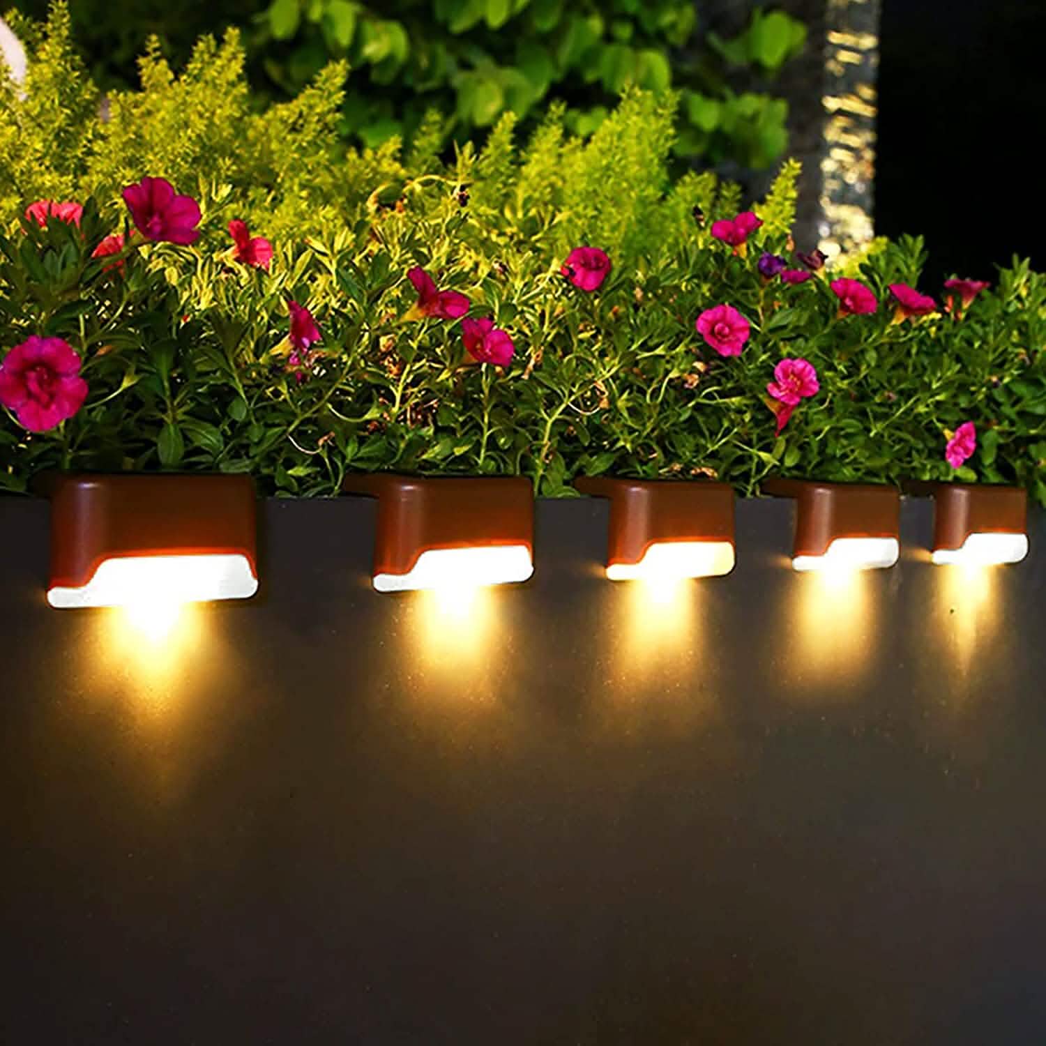 8-Pack: Solar LED Deck & Step Lights by DailySale